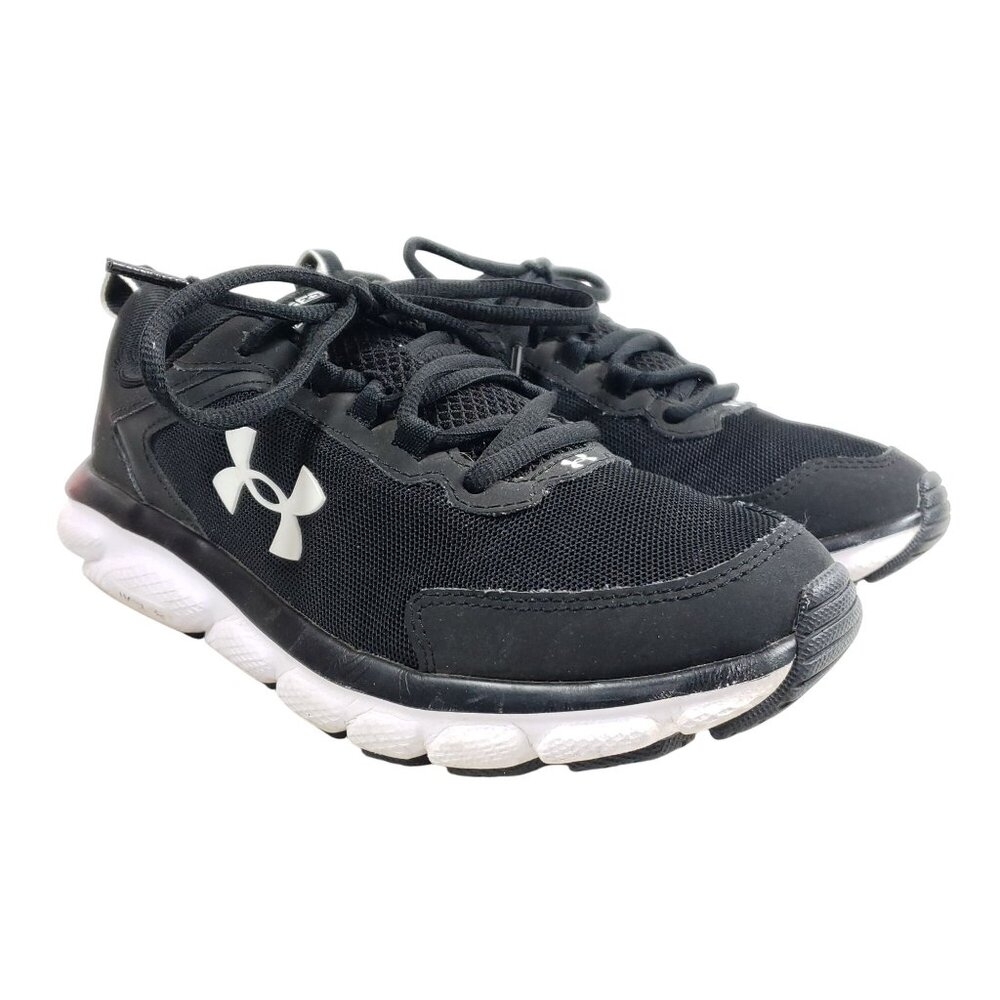 Under Armour Womens Size 7.5 Charged Deluxe Foam Athletic Shoes Black White
